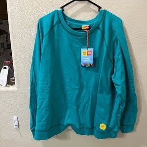 NWT TargetXLEGO 2x Teal Sweatshirt